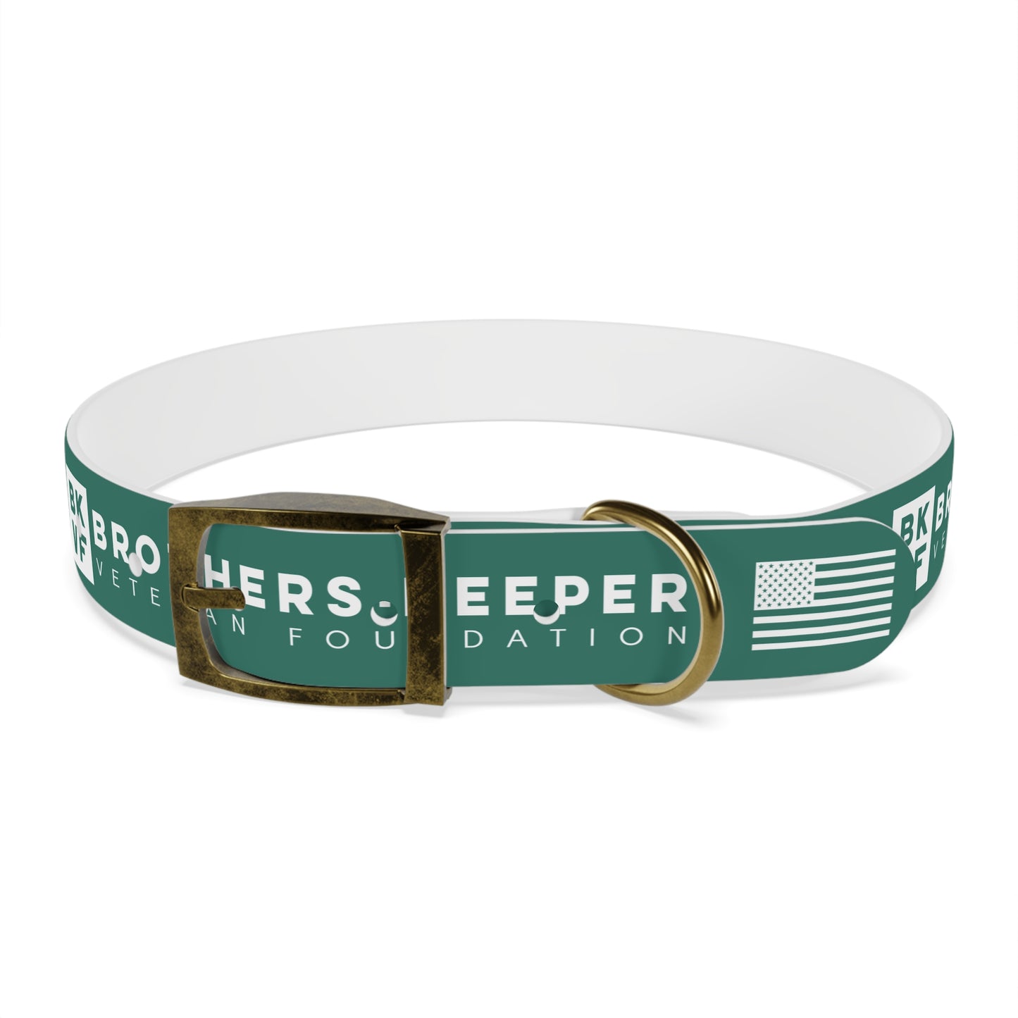 BKVF Dog Collar - Support Our Heroes - Teal