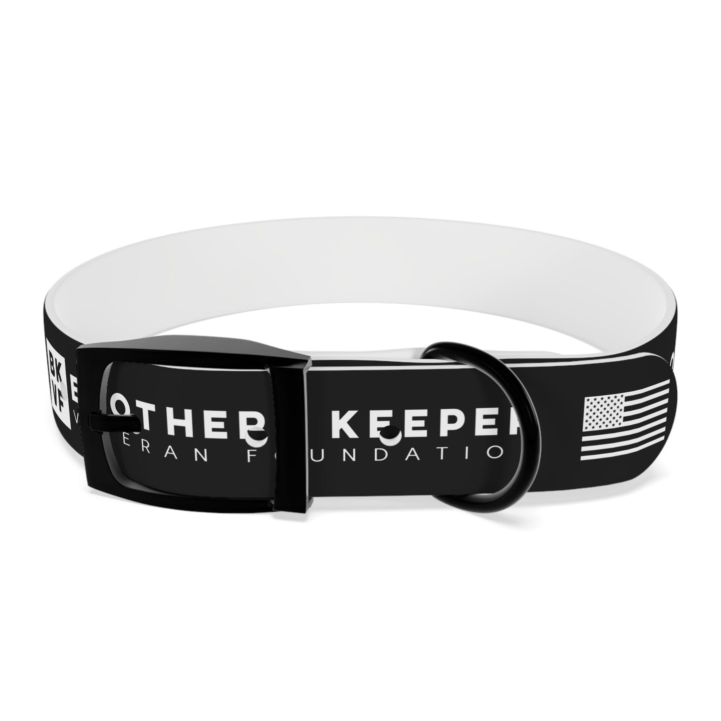 BKVF Dog Collar - Support Our Heroes - Black