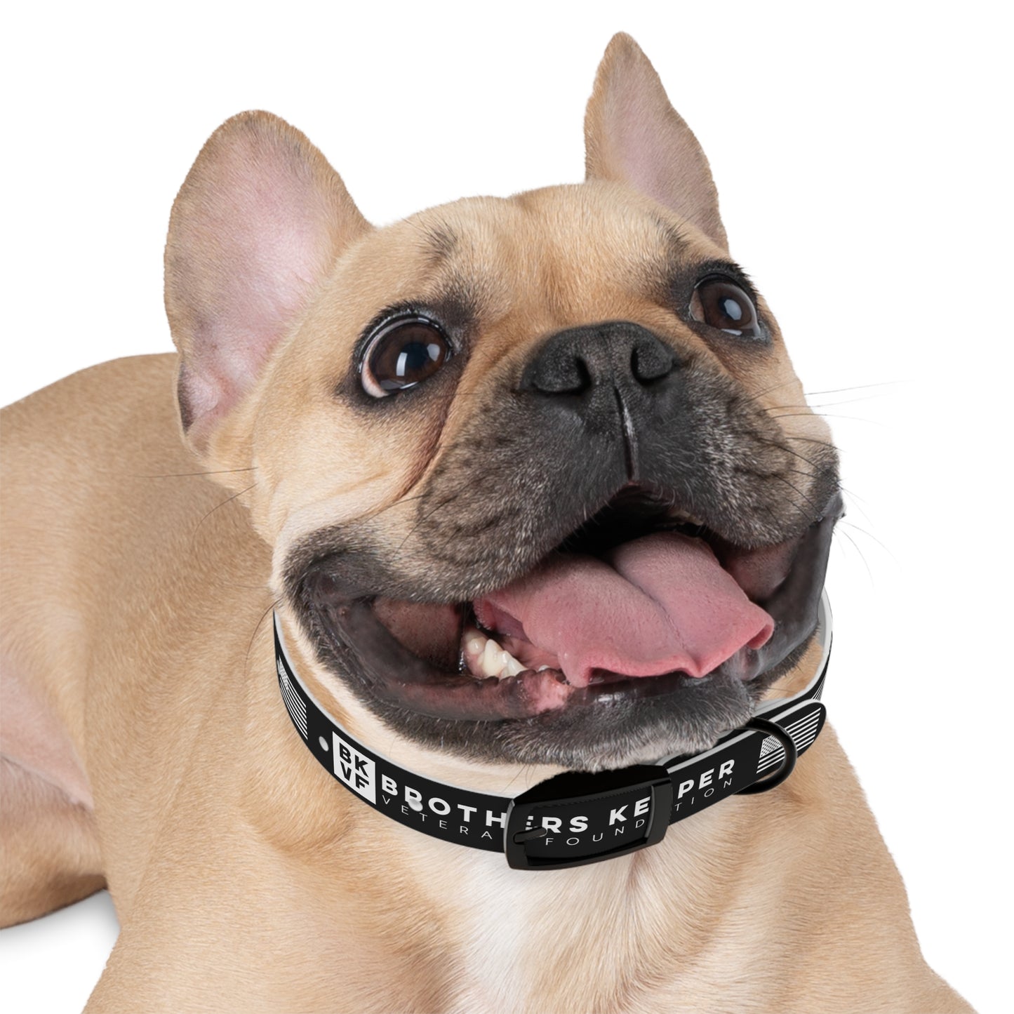 BKVF Dog Collar - Support Our Heroes - Black