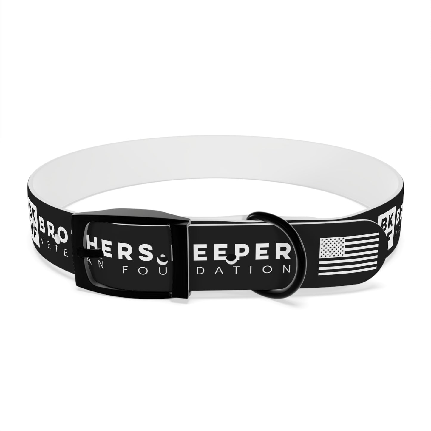BKVF Dog Collar - Support Our Heroes - Black