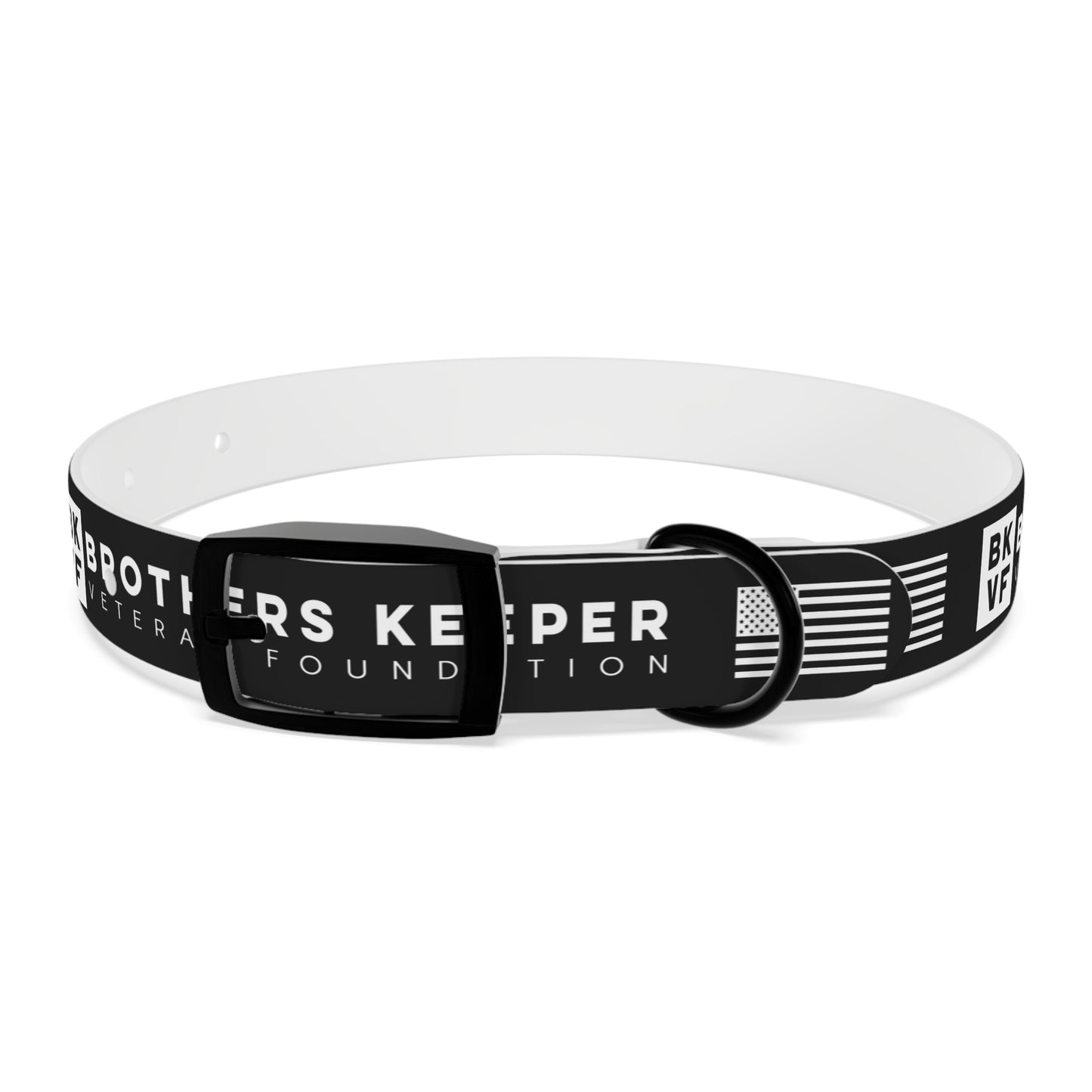BKVF Dog Collar - Support Our Heroes - Black