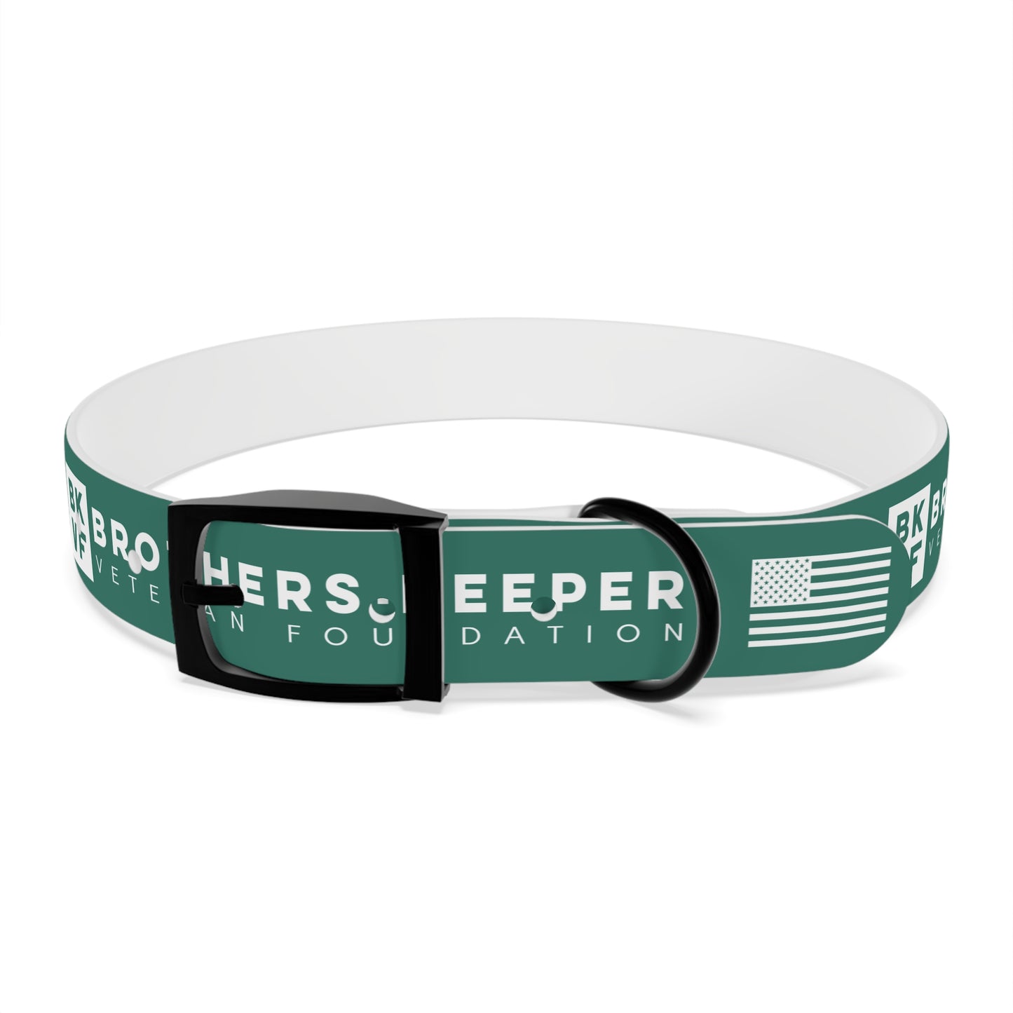 BKVF Dog Collar - Support Our Heroes - Teal