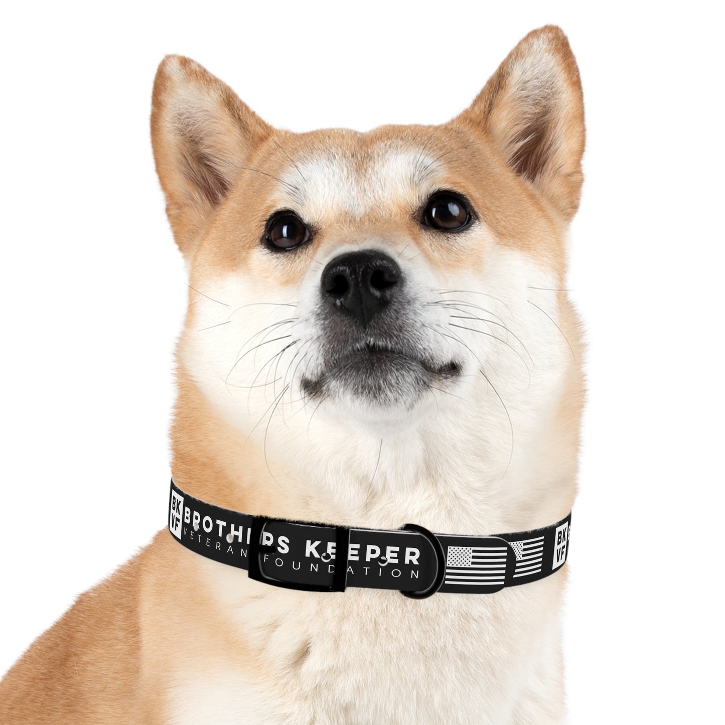 BKVF Dog Collar - Support Our Heroes - Black