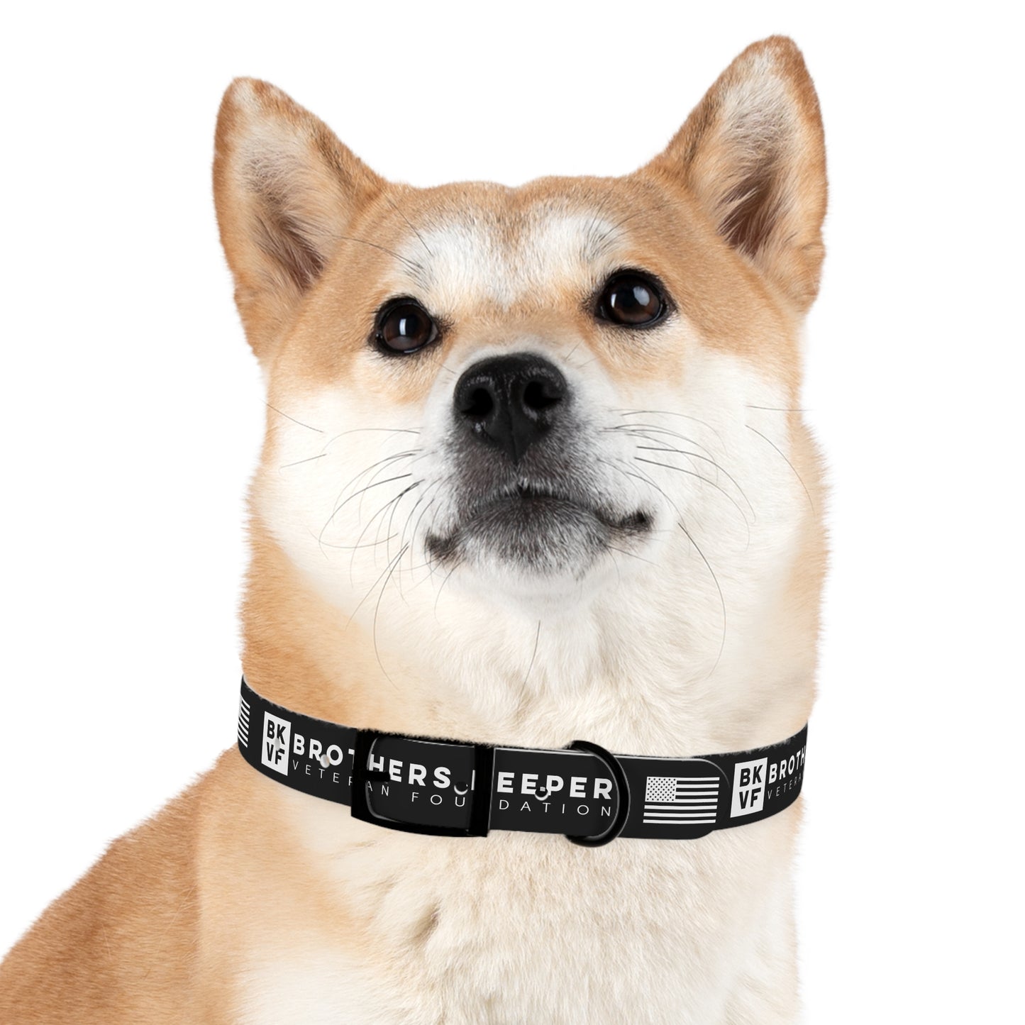 BKVF Dog Collar - Support Our Heroes - Black