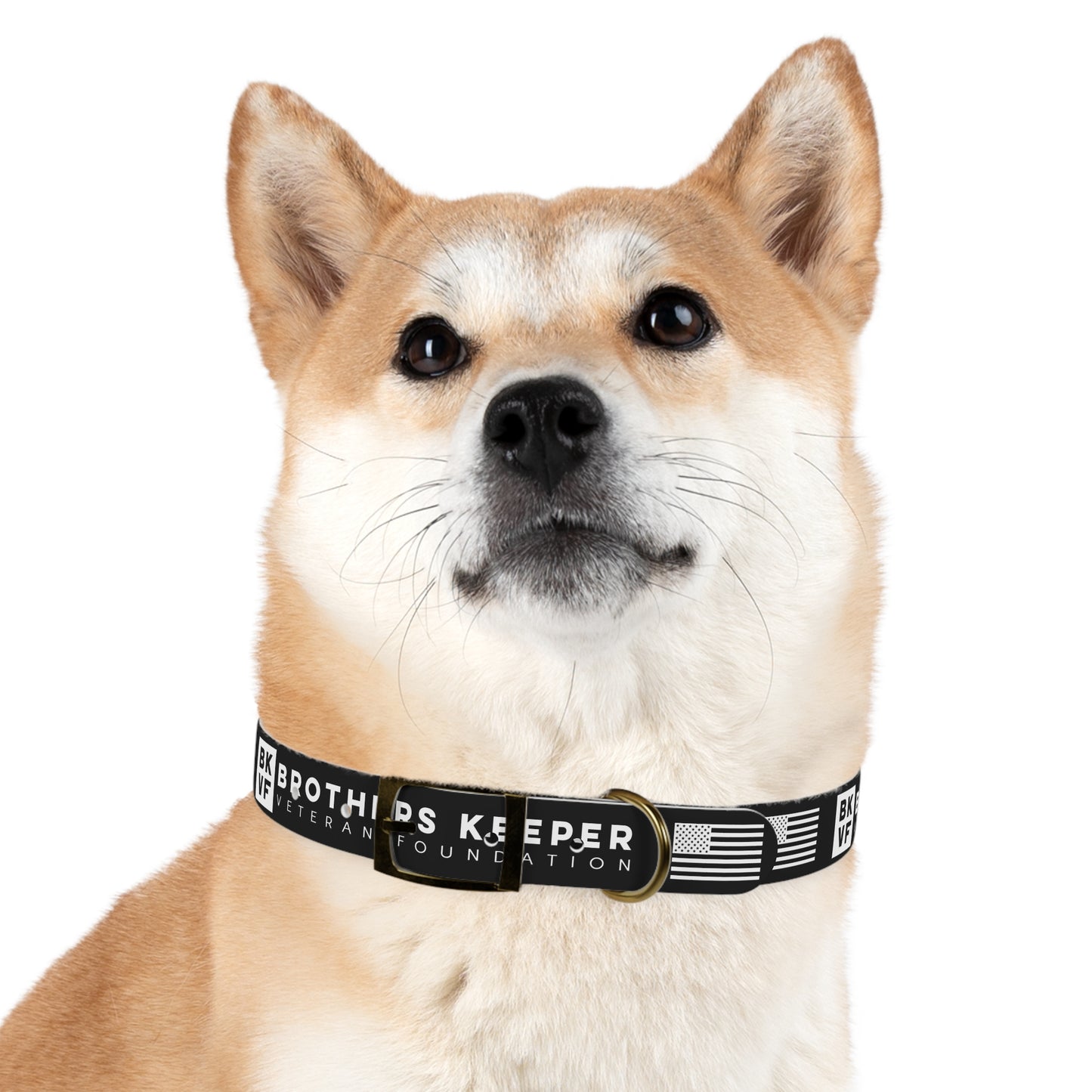 BKVF Dog Collar - Support Our Heroes - Black