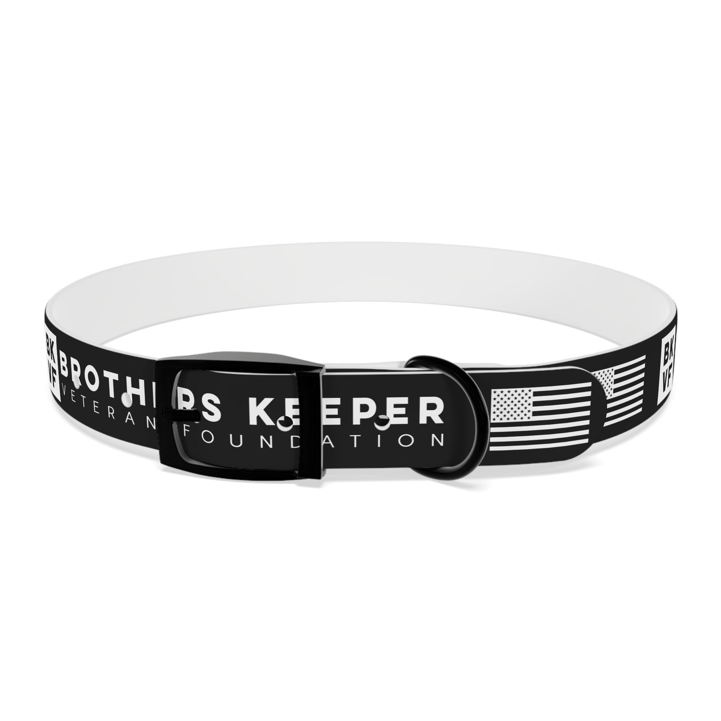 BKVF Dog Collar - Support Our Heroes - Black