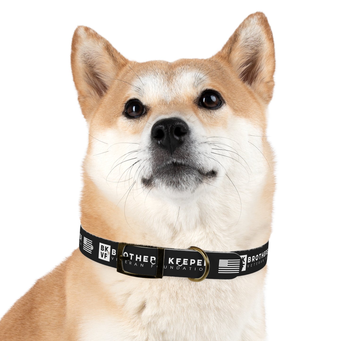 BKVF Dog Collar - Support Our Heroes - Black
