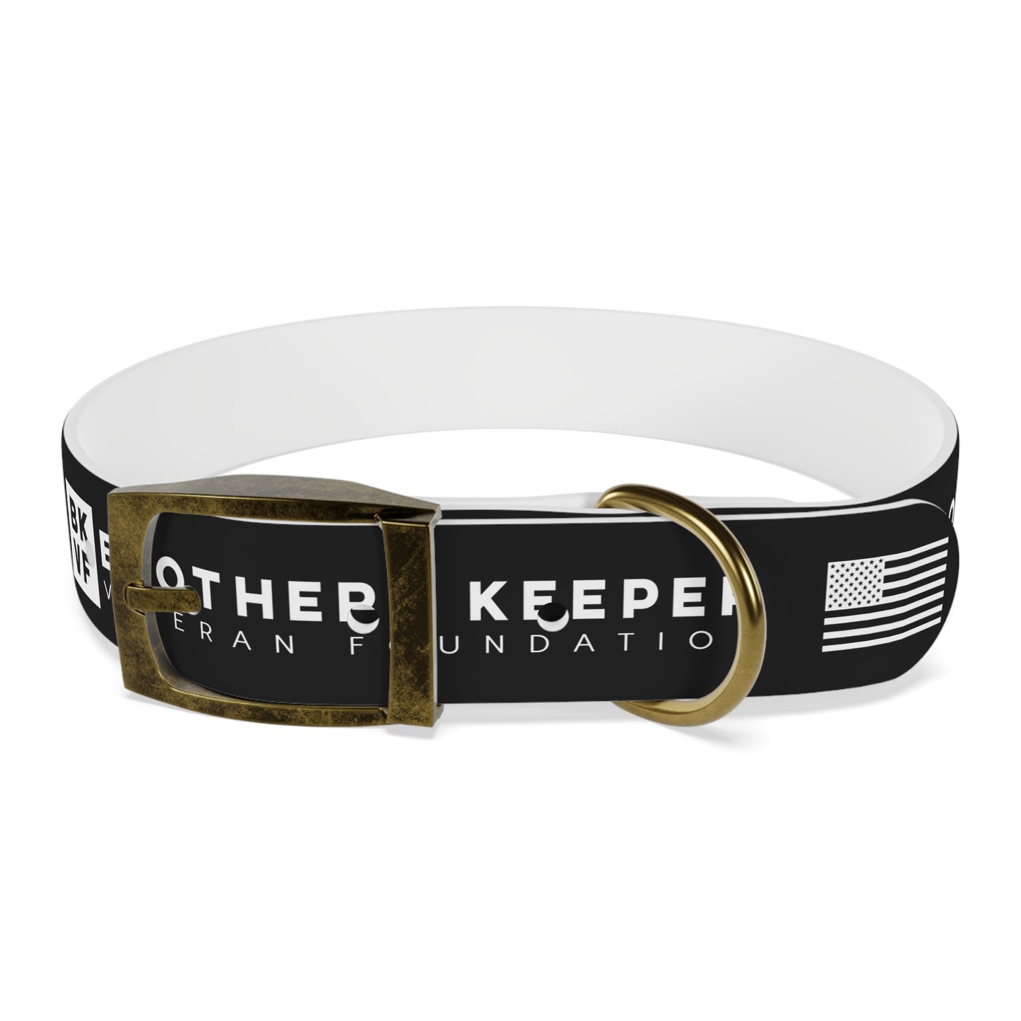 BKVF Dog Collar - Support Our Heroes - Black