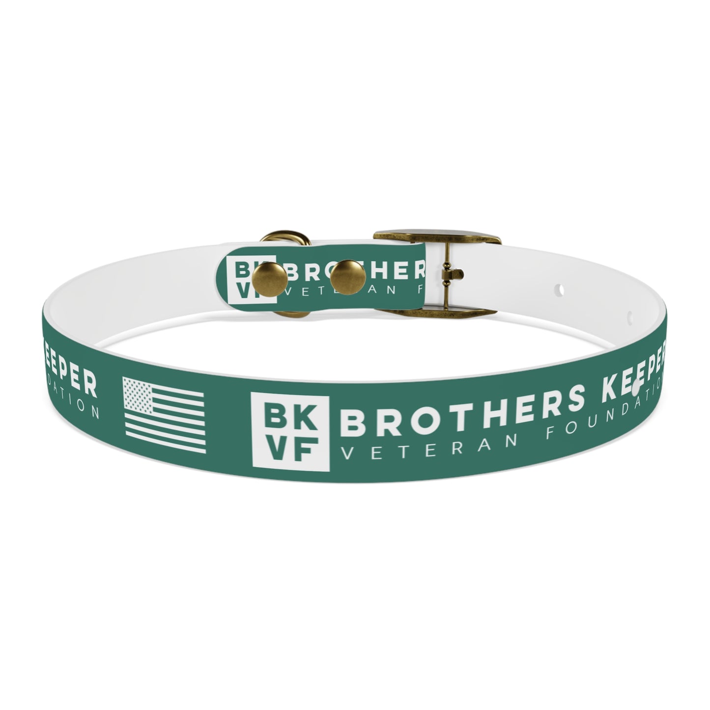 BKVF Dog Collar - Support Our Heroes - Teal