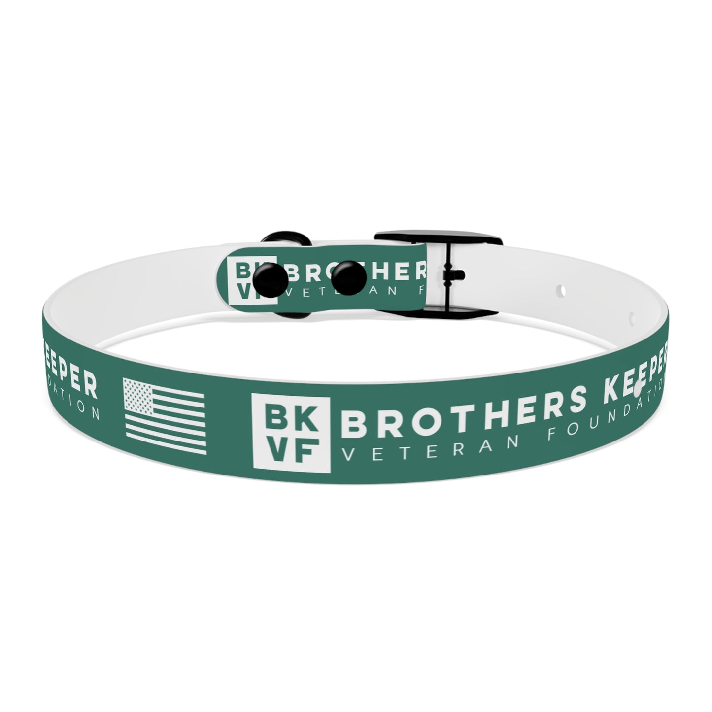 BKVF Dog Collar - Support Our Heroes - Teal