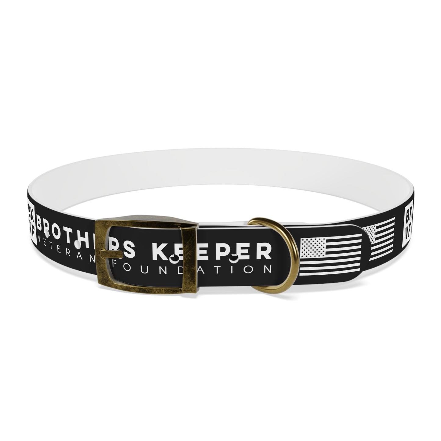 BKVF Dog Collar - Support Our Heroes - Black