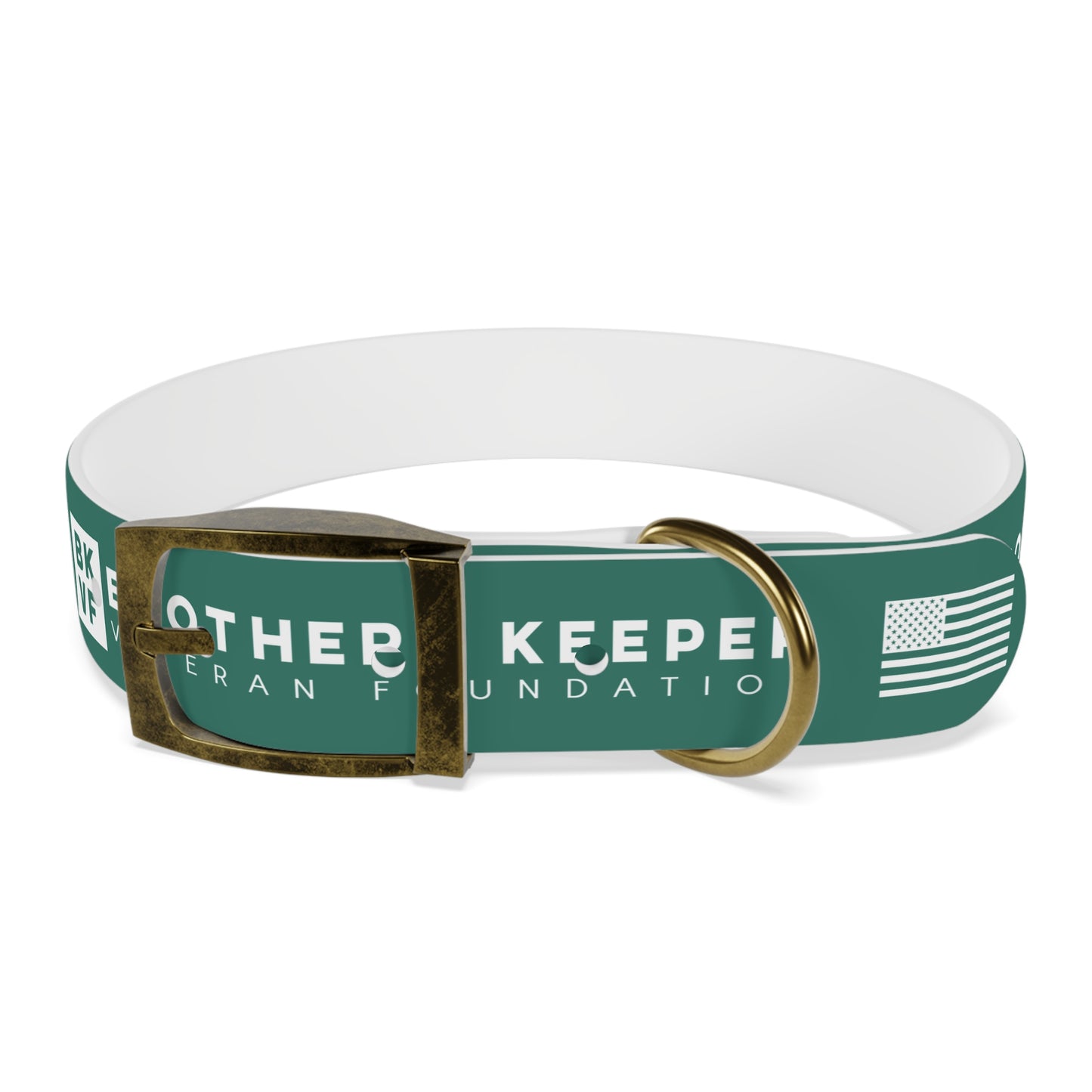 BKVF Dog Collar - Support Our Heroes - Teal