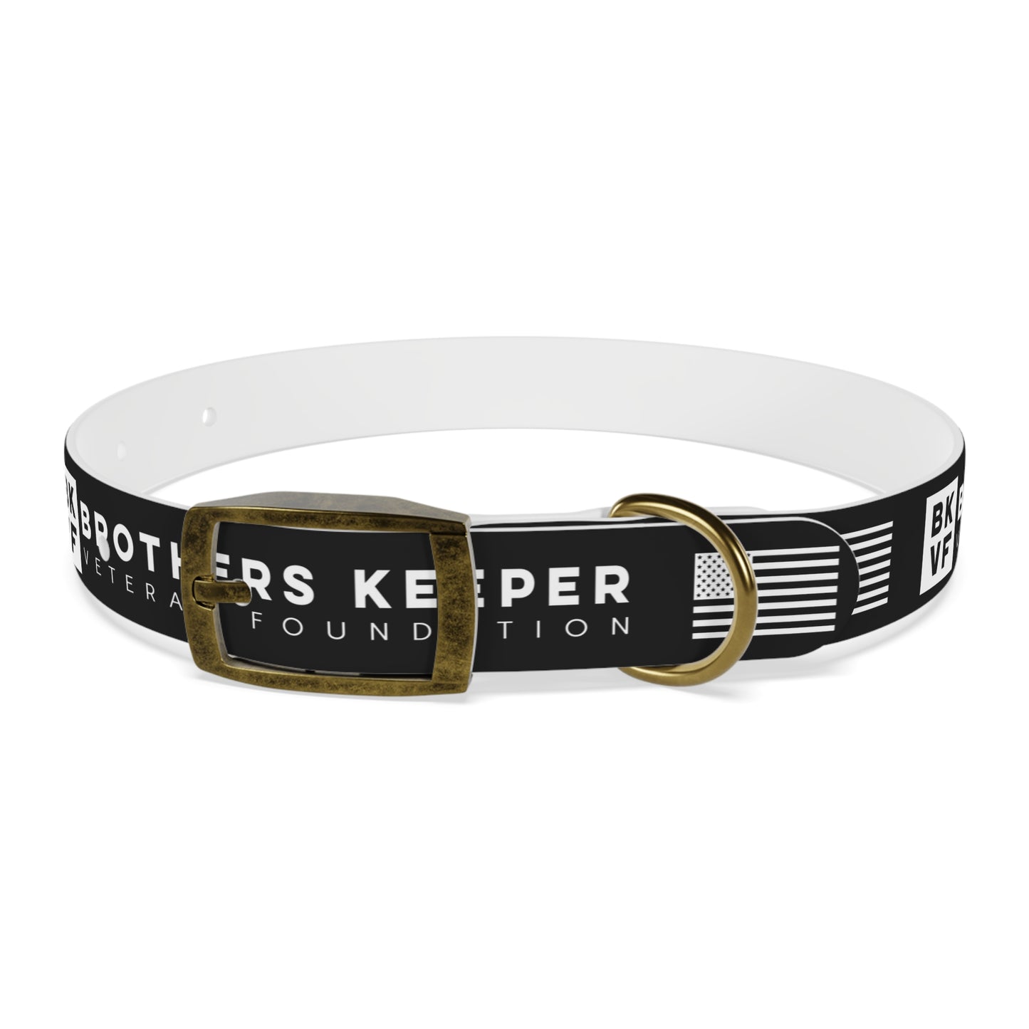 BKVF Dog Collar - Support Our Heroes - Black