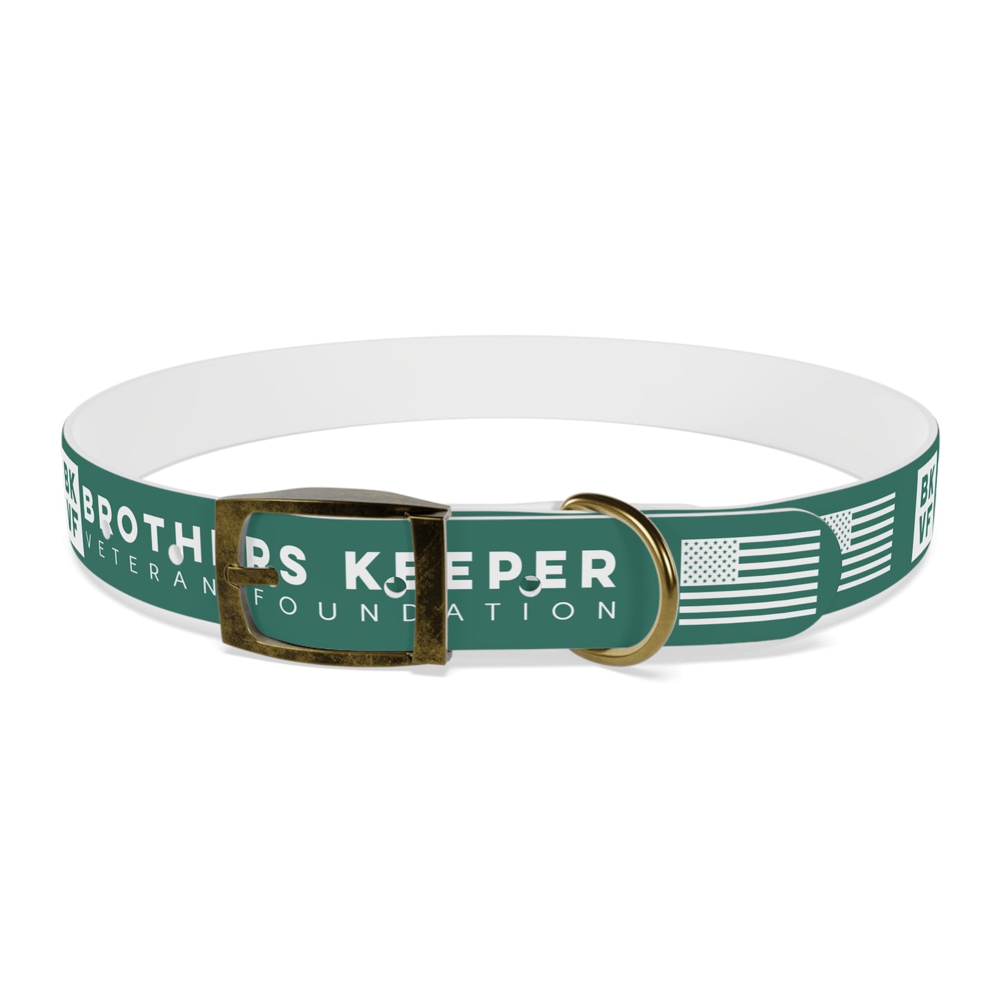 BKVF Dog Collar - Support Our Heroes - Teal