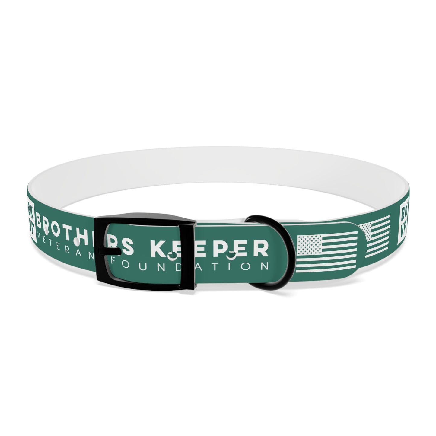 BKVF Dog Collar - Support Our Heroes - Teal