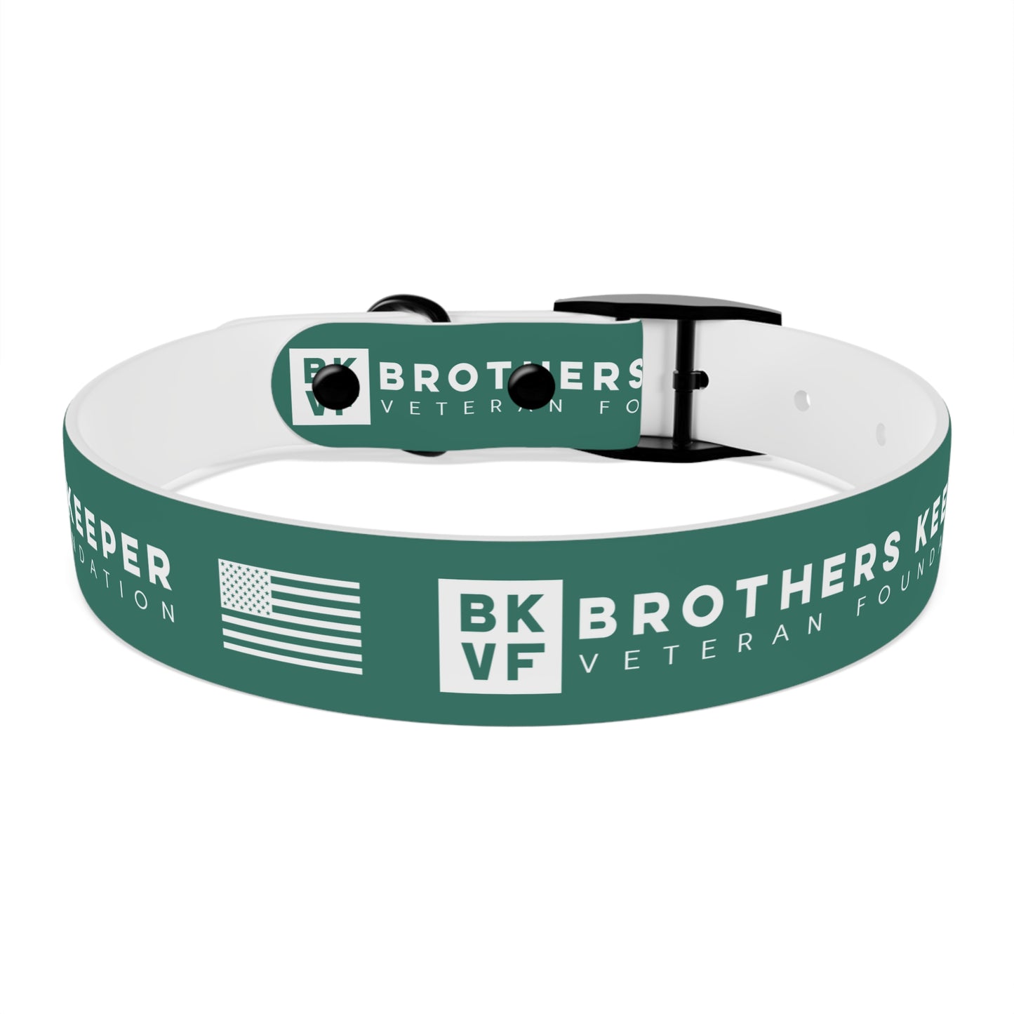 BKVF Dog Collar - Support Our Heroes - Teal