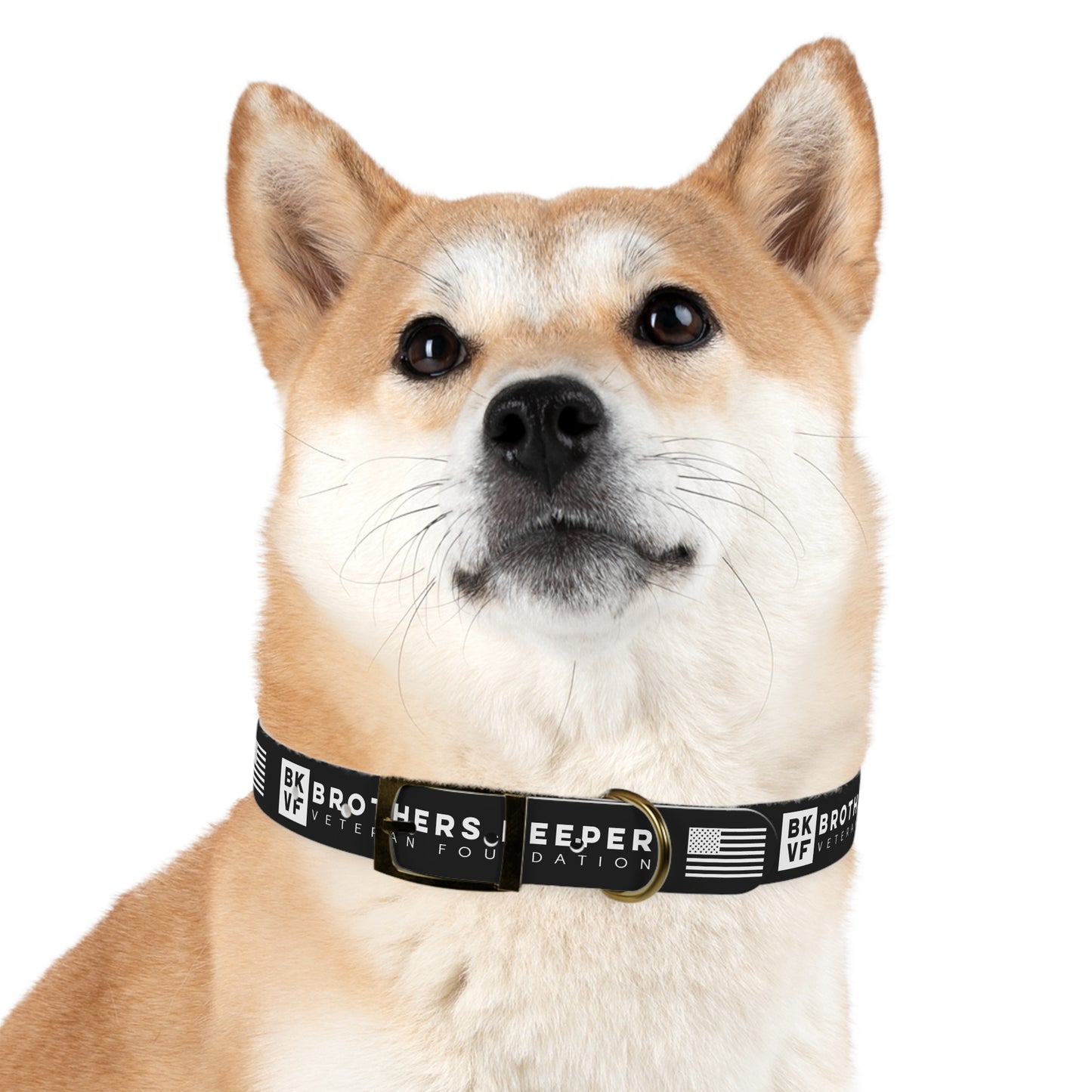 BKVF Dog Collar - Support Our Heroes - Black