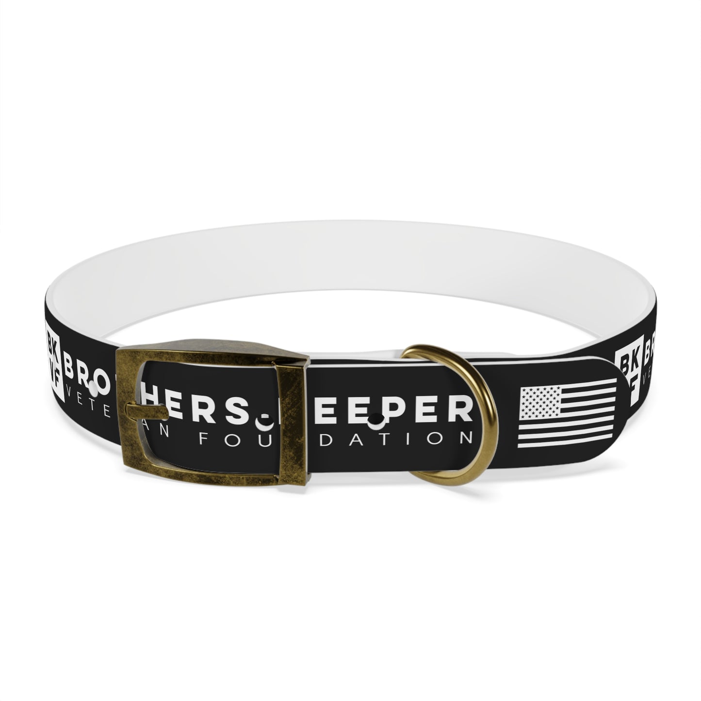 BKVF Dog Collar - Support Our Heroes - Black