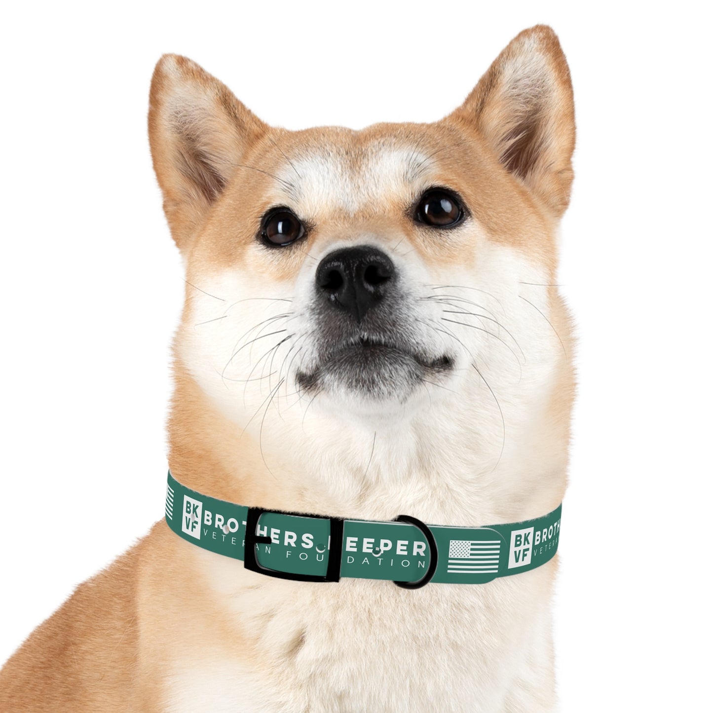 BKVF Dog Collar - Support Our Heroes - Teal