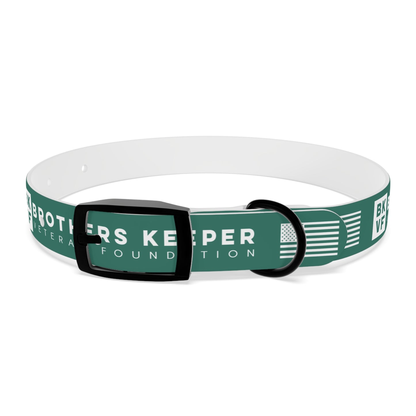 BKVF Dog Collar - Support Our Heroes - Teal