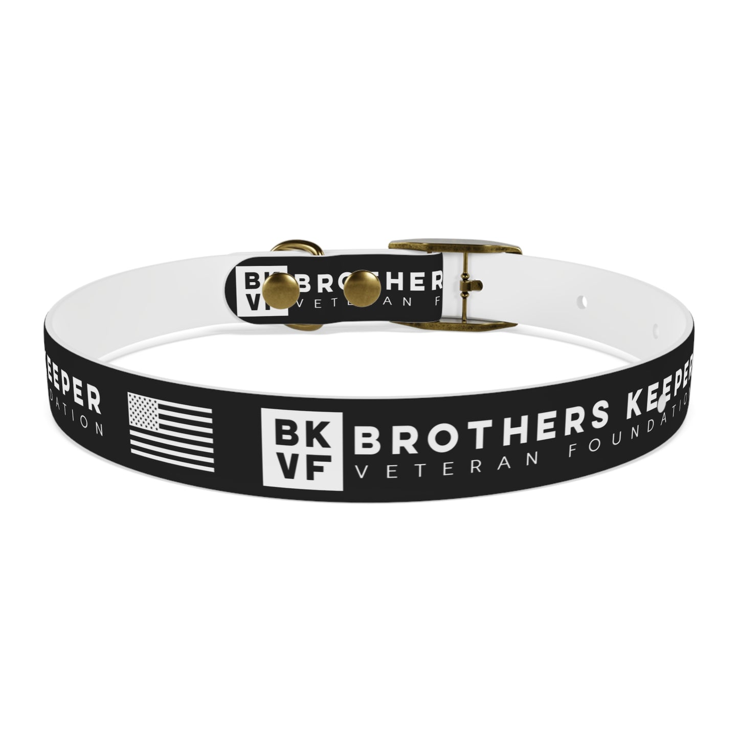 BKVF Dog Collar - Support Our Heroes - Black