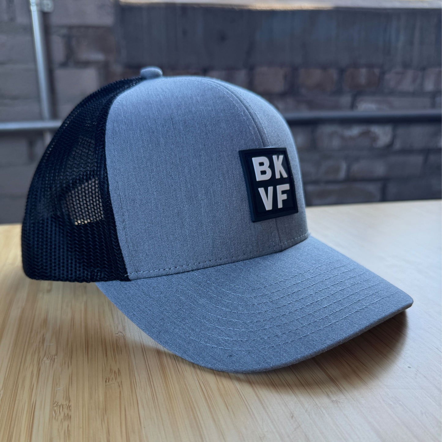 BKVF 3D Silicone Icon Patch Trucker Hat