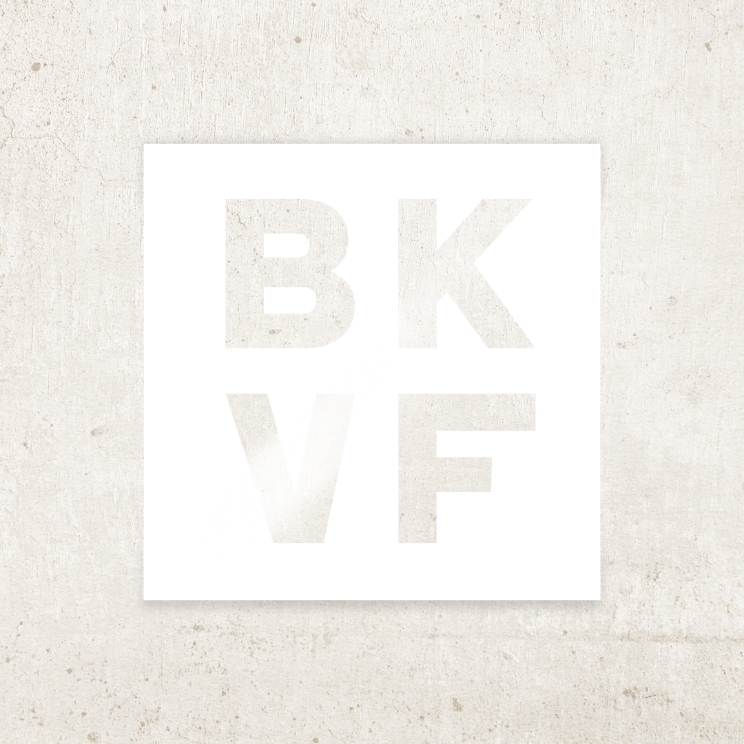BKVF Icon – 4"Clear Sticker