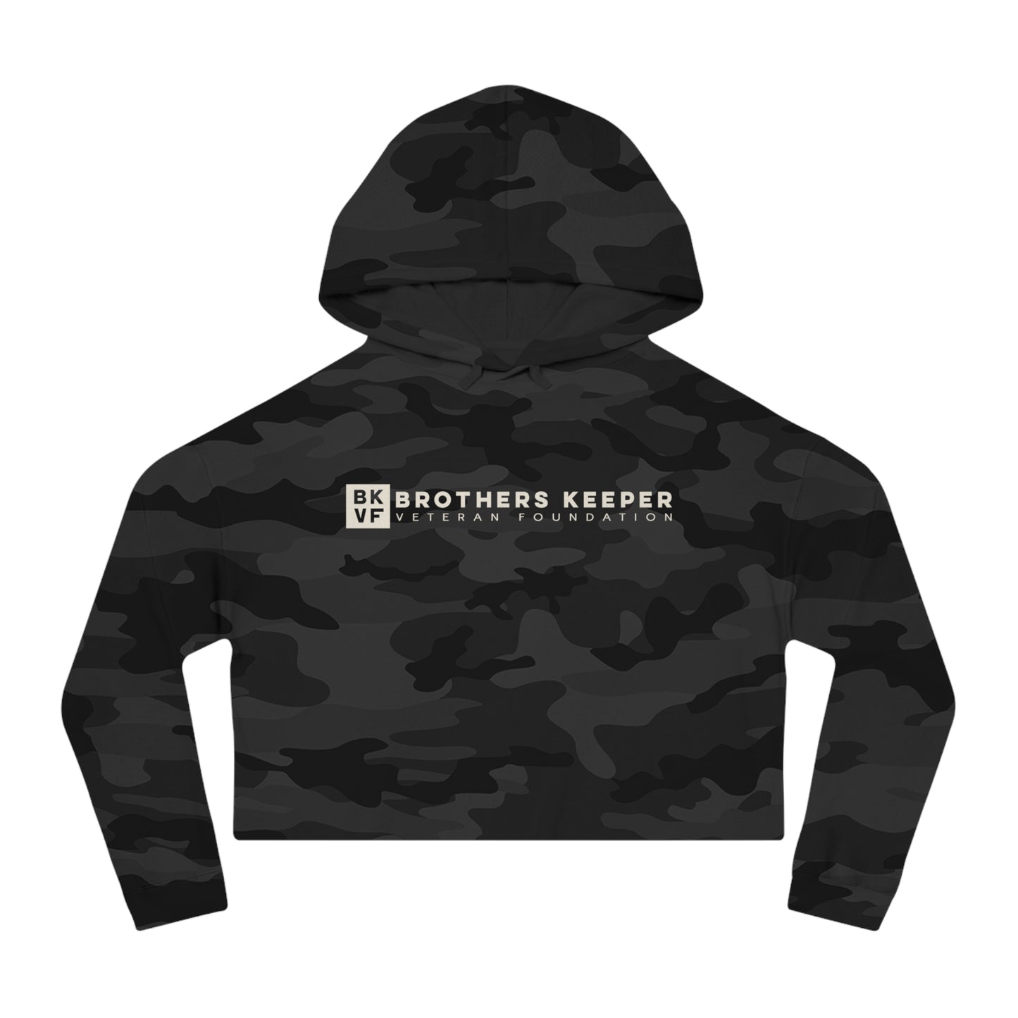 The Cycle Ends Here Camo Cropped Hoodie