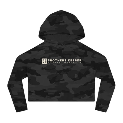 The Cycle Ends Here Camo Cropped Hoodie