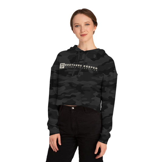 The Cycle Ends Here Camo Cropped Hoodie