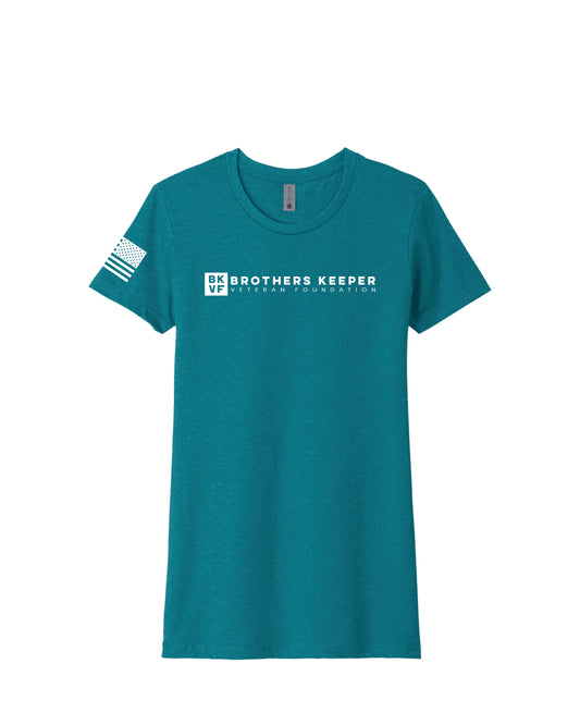 Women's Teal Classic logo Tee